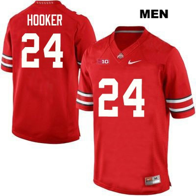 Ohio State Buckeyes Men's Malik Hooker #24 Red Authentic Nike College NCAA Stitched Football Jersey AU19J38AR